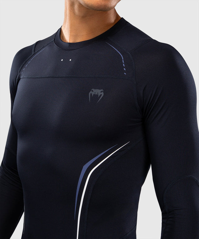 Rashguard Venum G-Core Maniche Lunghe – Blu Navy/Bianco