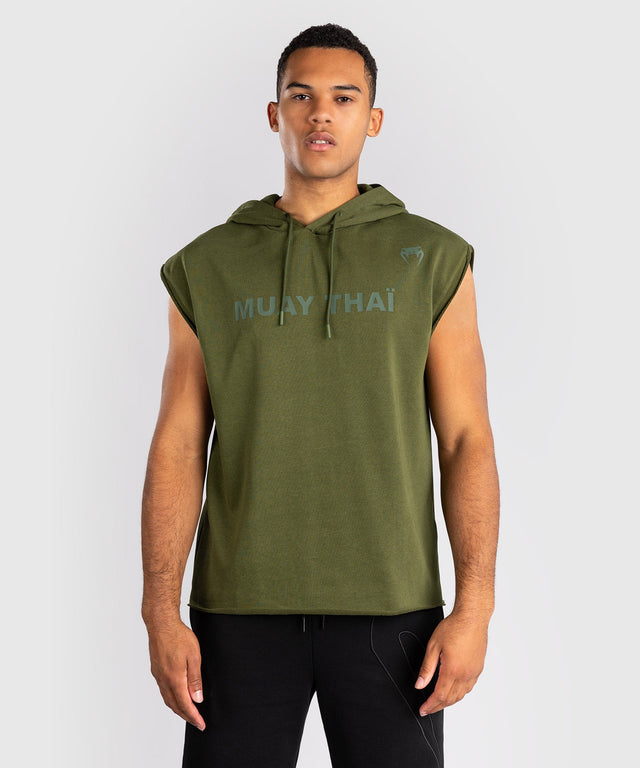 Sudadera sin mangas Venum Muay Thai VT – Verde Militar