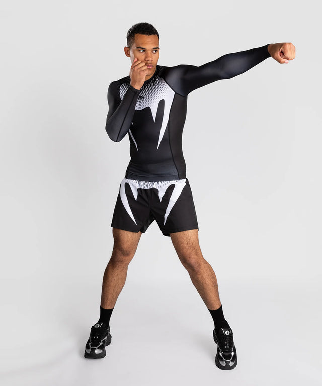 Venum No Gi Rashguard Lange Ærmer - Sort/Hvid
