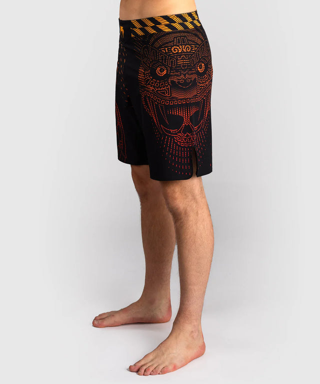 Pantalones de MMA Venum Quetzal Fury – Negro/Rojo/Oro