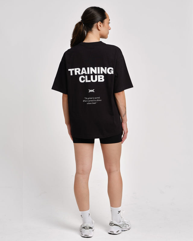 T-shirt de treino Caged Training Club – Preto