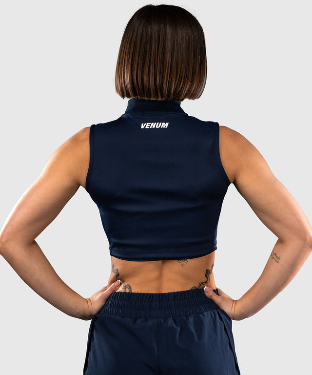 Venum Crop Top Sculpt Shape Femei - Albastru Marin