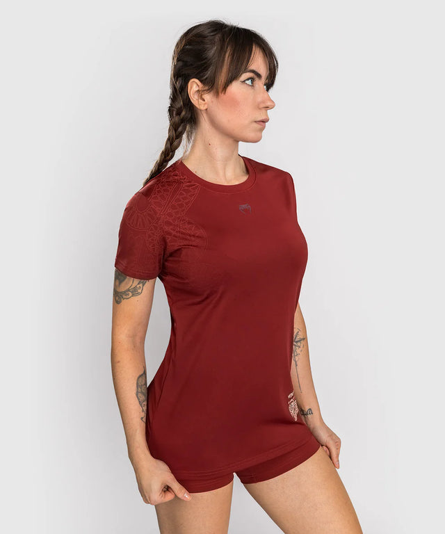 Venum Dámské Dry Tech Trička Serpenti – Burgundy