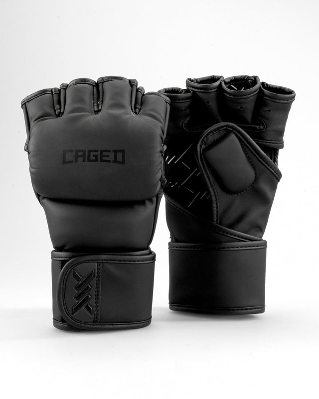 Rękawice MMA Caged Shadow – Mat Czarne
