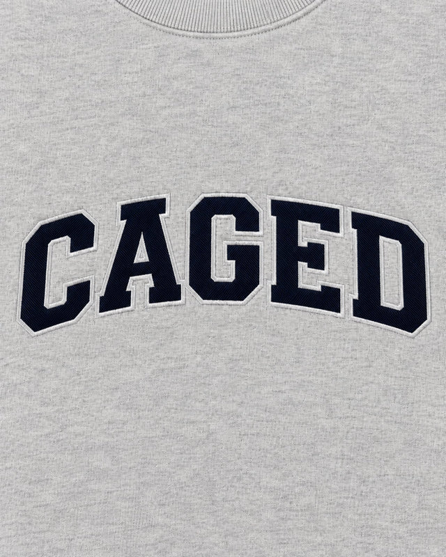 Sweatshirt Caged Varsity – Cinzento Mescla