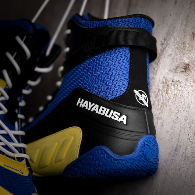 Botas de boxe Hayabusa Talon – Azul/Amarelo