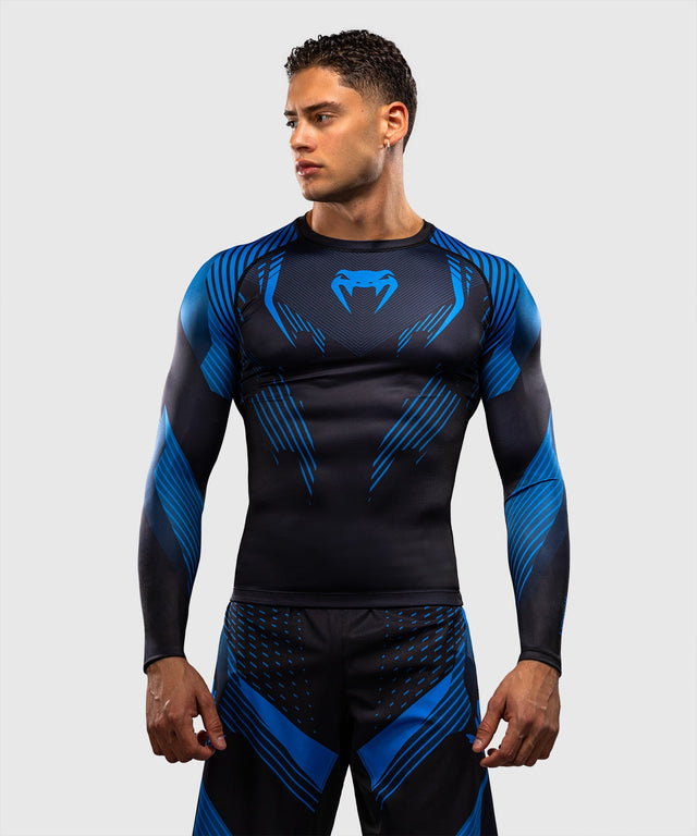 Rashguard Venum No-Gi 6.0 Maniche Lunghe – Nero/Blu