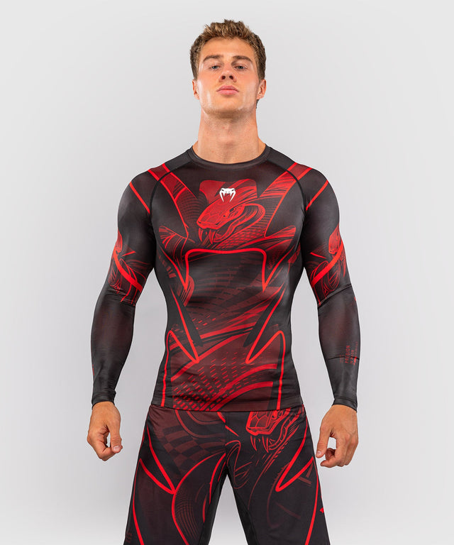 Rashguard Venum Crimson Viper 2.0 Manches longues – Noir/Rouge