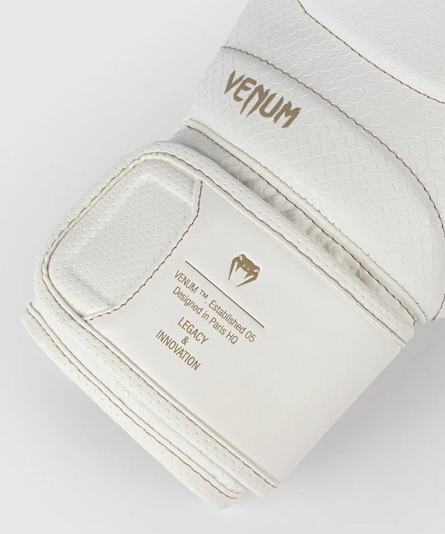 Venum Boxing Gloves Impact Evo Scales - Ivory White