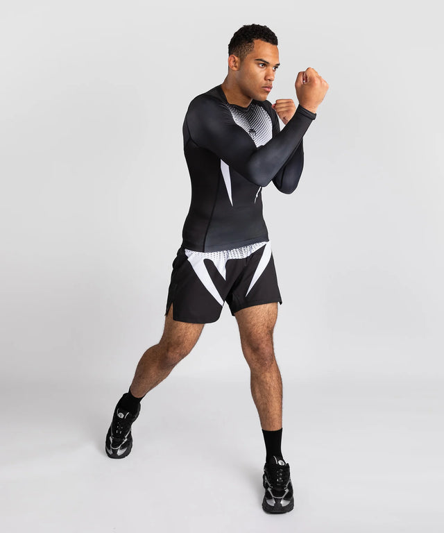 Venum No Gi Rashguard Lange Ærmer - Sort/Hvid