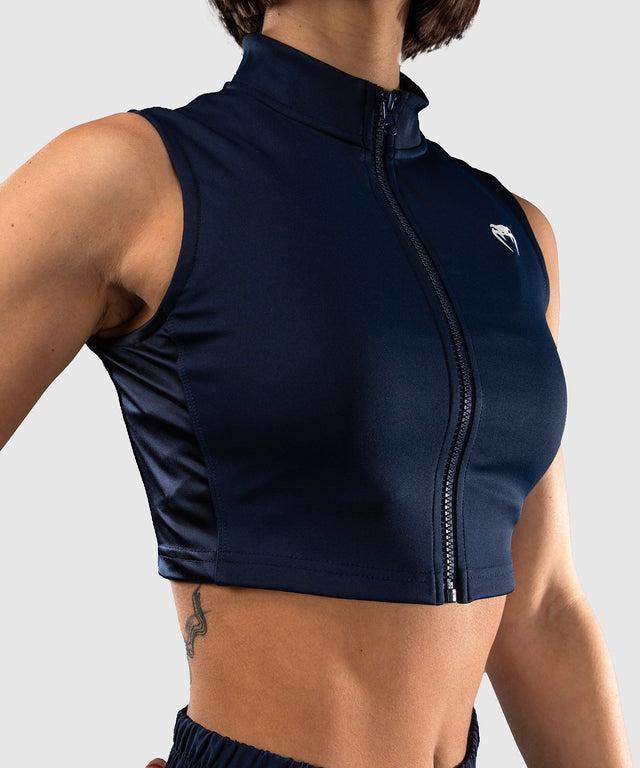 Venum Crop Top Sculpt Shape Femei - Albastru Marin