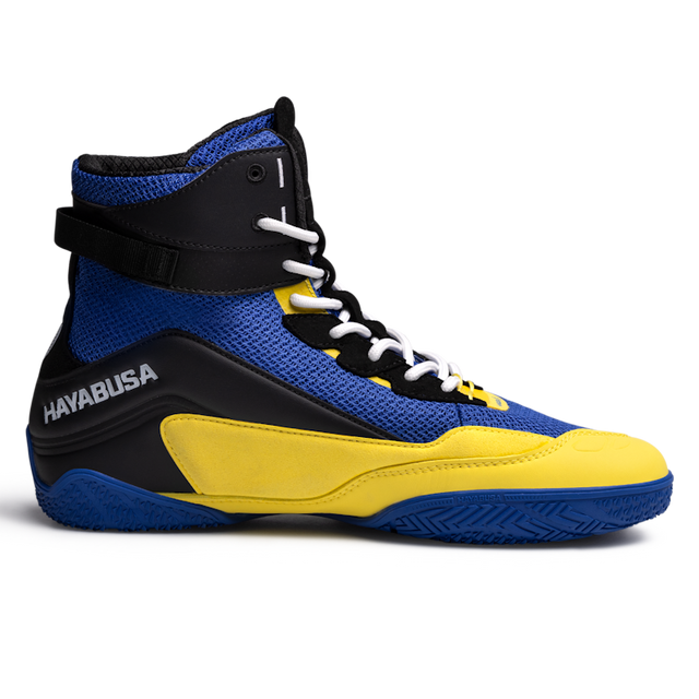 Botas de boxe Hayabusa Talon – Azul/Amarelo