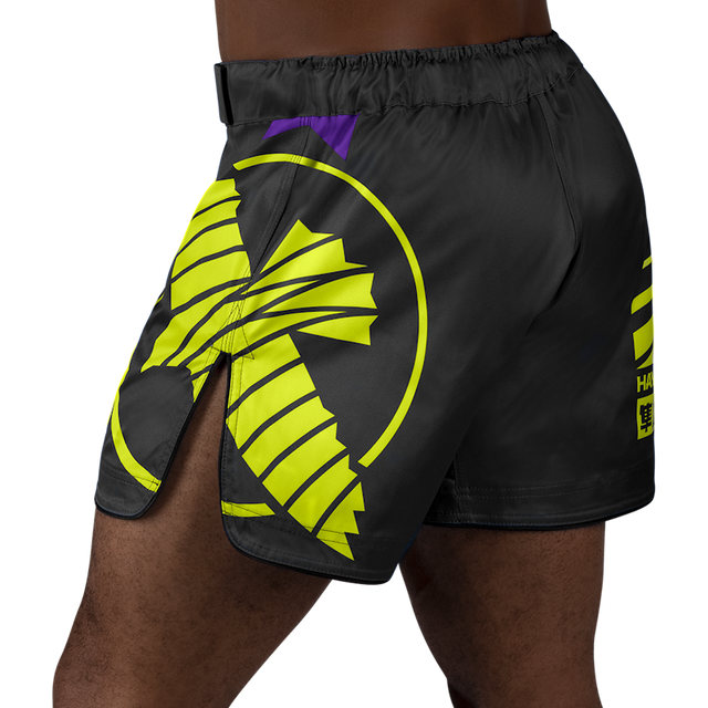 Hayabusa MMA-shorts Icon – Svart/Neon