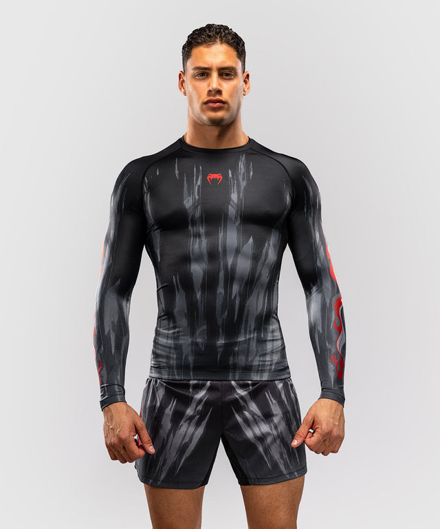 Rashguard Venum Demon Mangas Compridas – Preto/Cinzento