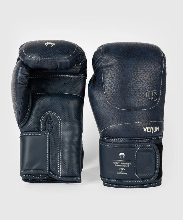 Boxerské rukavice Venum Impact Evo Scales – Noční modrá