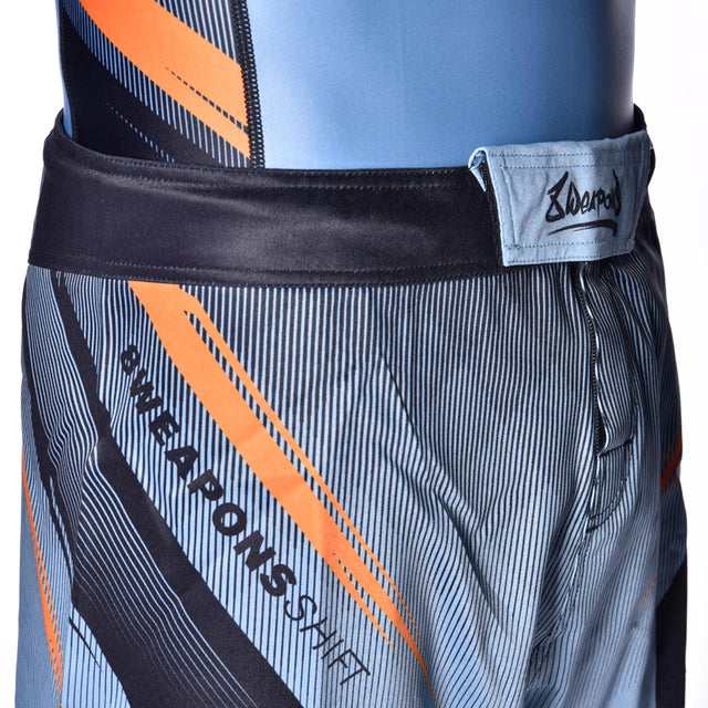 Pantalones de MMA 8 WEAPONS Shift – Gris hielo/Naranja