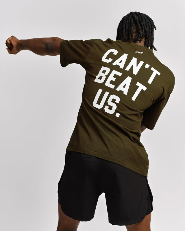 Camiseta Caged 'CBU' – Verde Caqui