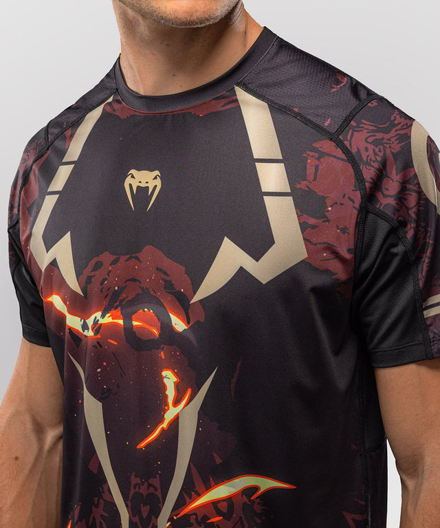 T-shirt Venum x Jujutsu Kaisen Sukuna – Nero/Beige chiaro