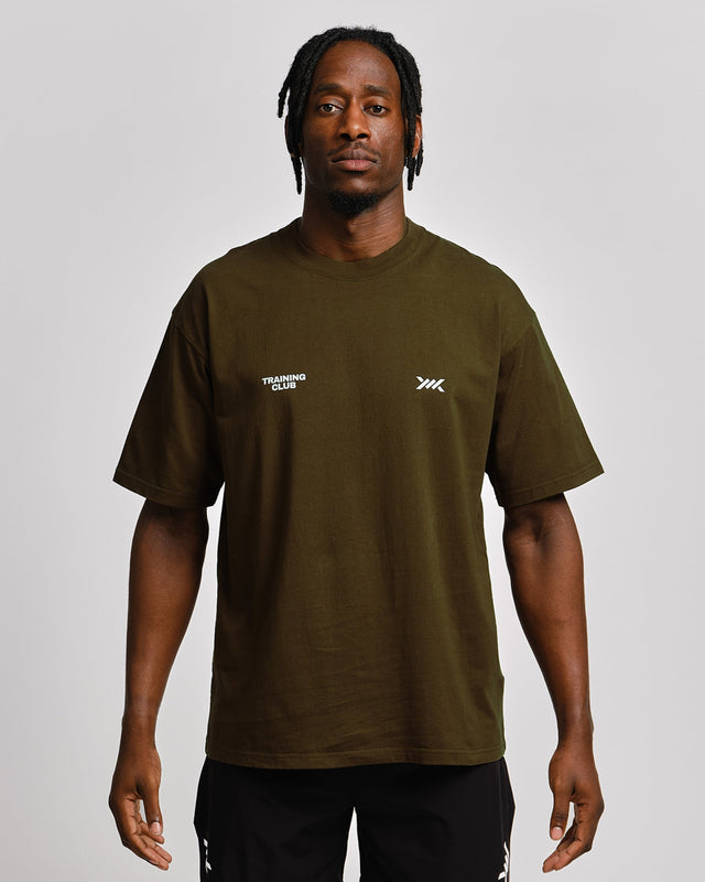 Caged T-Shirt Training Club – Khaki zelená