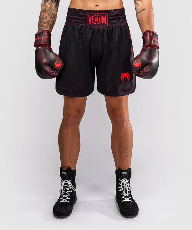 Shorts de boxe Venum Spectre – Noir/Rouge