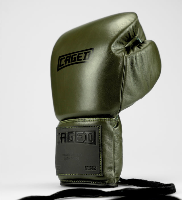 Boxerské rukavice Caged X Series – Khaki/Černé