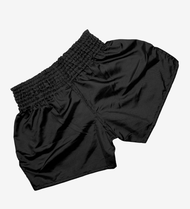 Caged Muay-Thai-Shorts Classic – Schwarz/Weiß