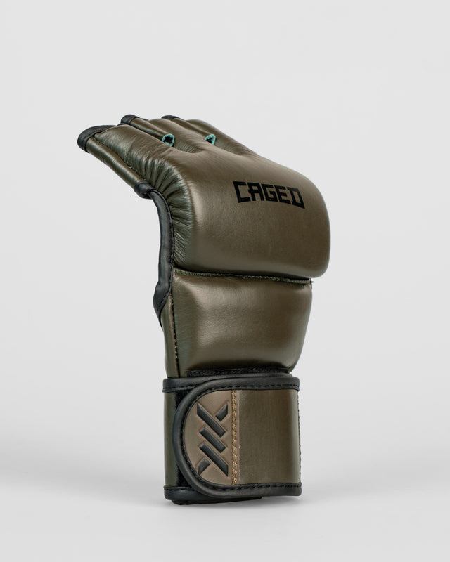Luvas de MMA Caged 'X' Series – Cáqui/Preto