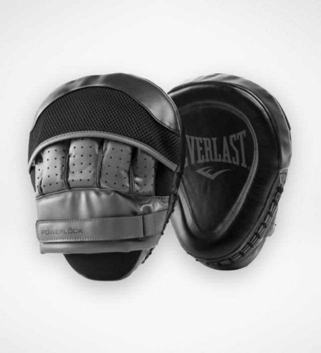 Manoplas de boxeo Everlast Powerlock R – Negro/Gris