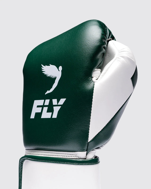 Luvas de boxe Fly Superloop Pro X 2 – Verde-escuro/Branco