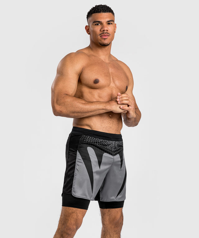 Venum MMA Shorts Attack - Zwart/Grijs
