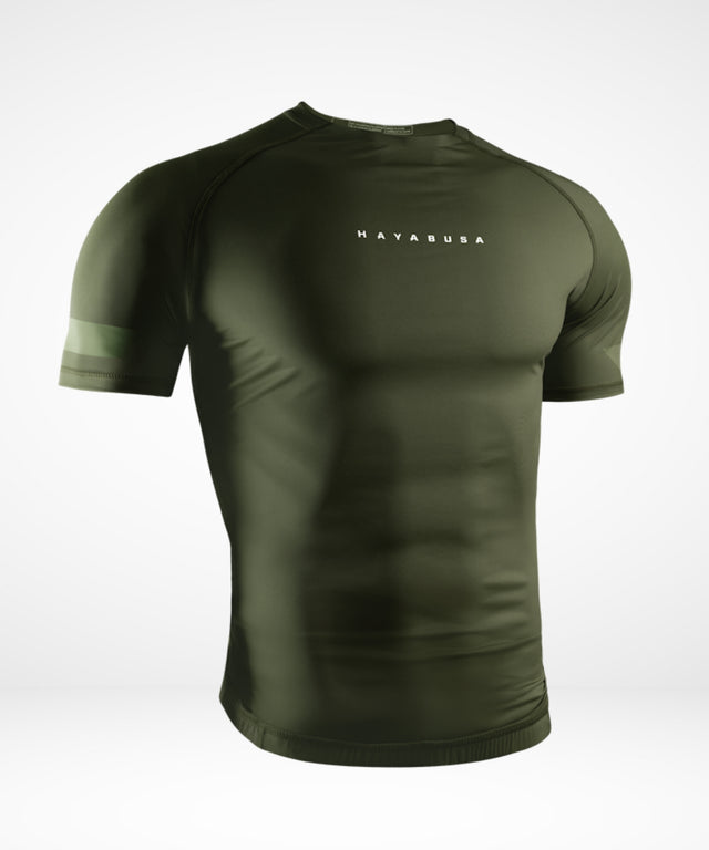 Rashguard Hayabusa Core – Manches courtes – Vert foncé
