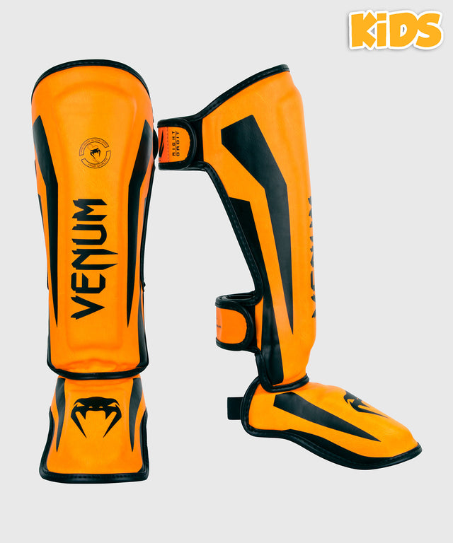 Chrániče holení Venum Elite – Neon Oranžové (Dětské)