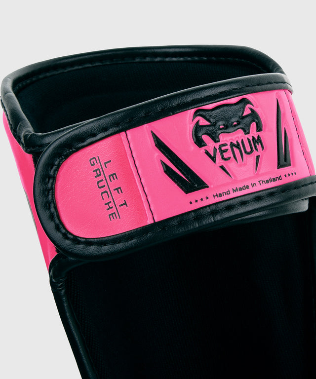 Paratibie da kickboxing Venum Elite – Bambini Neon Rosa