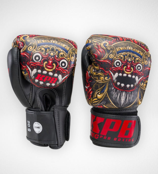 Guantes de boxeo King Pro Boxing BG Baron – Negro/Rojo/Oro