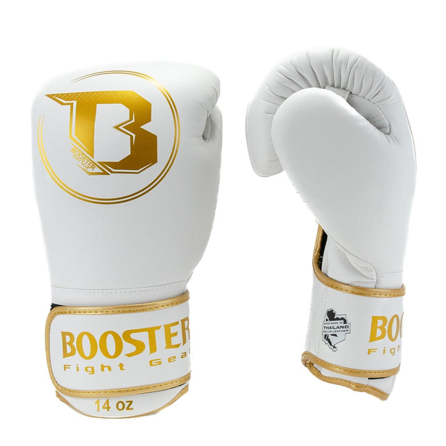 Mănuși de box Booster PRO BGL VX4 – Alb/Auriu