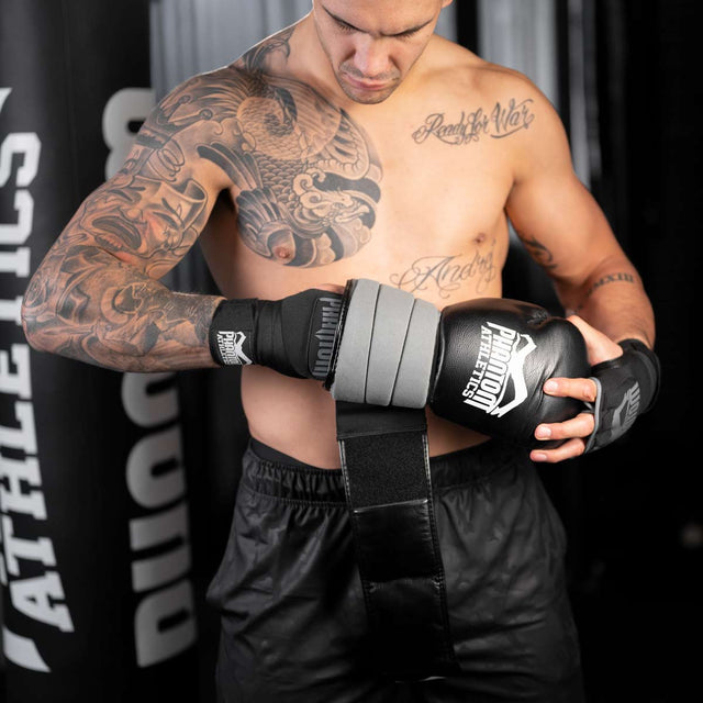 Vendas de boxeo Phantom Athletics Impact Gel – Negro