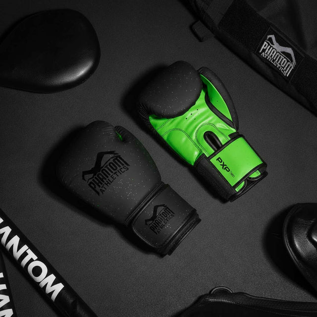 Phantom Athletics Bokshandschoenen Galaxy - Zwart/Neon Groen