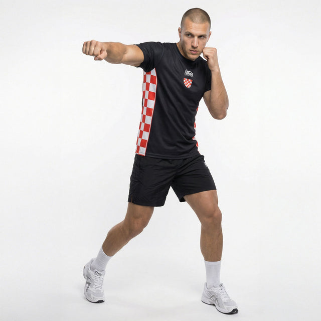 T-Shirt Phantom Athletics EVO+ Team Croatia – Preto