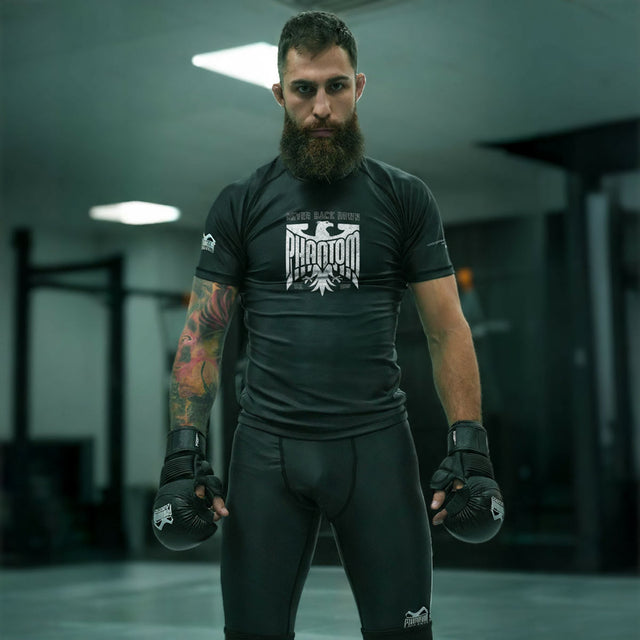 Phantom Athletics Rashguard Germany Eagle Korta ärmar – Svart