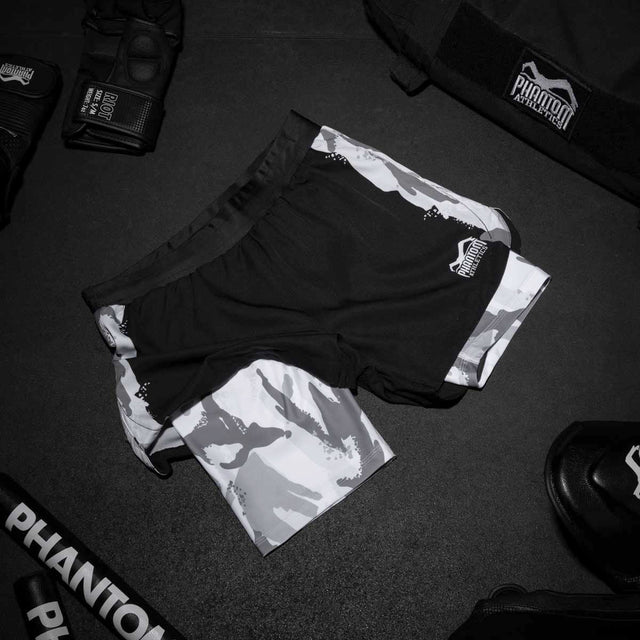 Phantom Athletics MMA Shorts Fusion 2in1 Warfare - Urban Camo