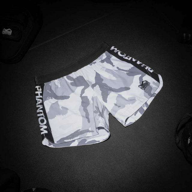 Shorts de MMA Phantom Athletics Fusion-R – Whiteout