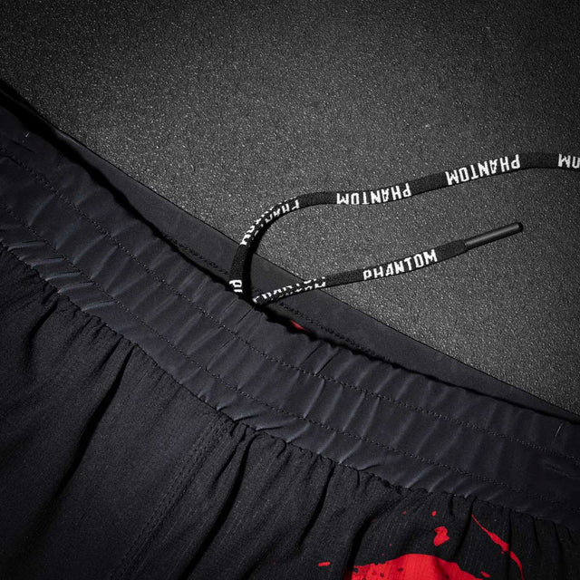 Calções de MMA Phantom Athletics Fusion-R Reaper – Preto/Vermelho