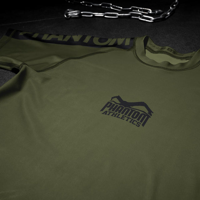 Rashguard Phantom Athletics EVO Apex Maniche Corte - Army