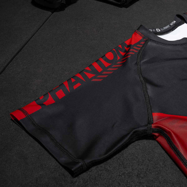 Phantom Athletics Rashguard EVO Apex Short Sleeves - Red