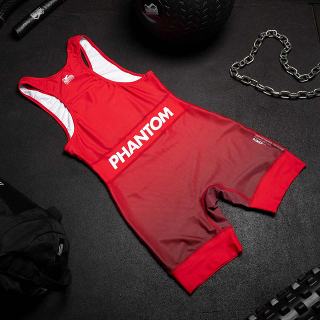 Phantom Athletics Worstelsinglet Apex – Röd