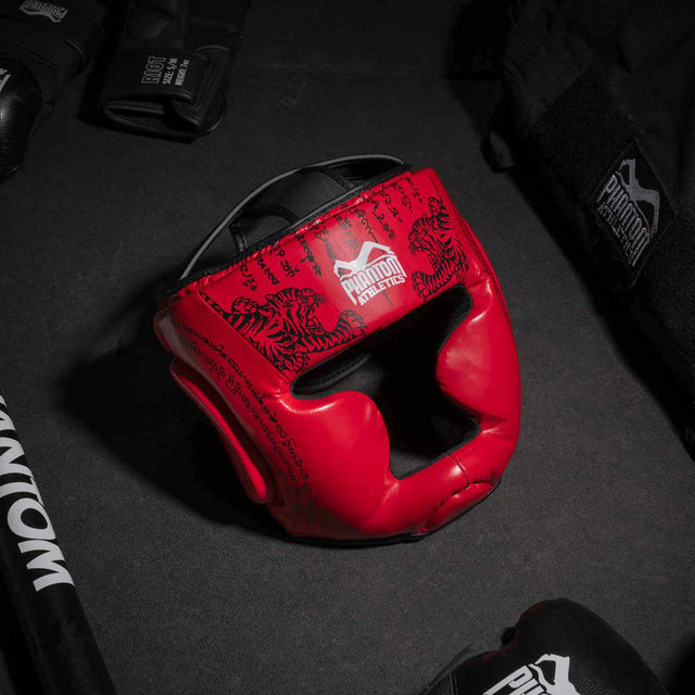 Casco de boxeo Phantom Athletics Muay Thai – Rojo