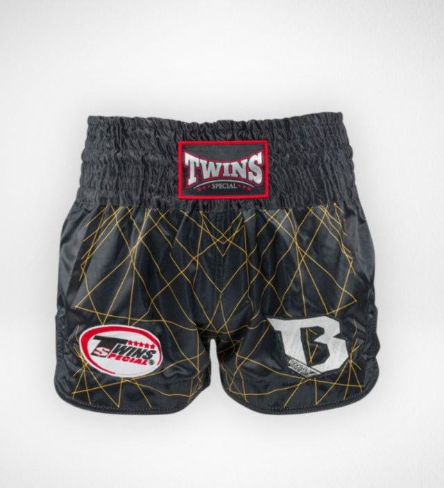 Twins Muay Thai shorts TBT2 - Sort/Gul