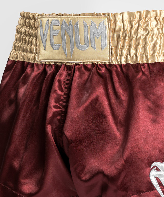 Spodenki do kickboxingu Venum Classic 2.0 – Bordowy/Złoty/Biały