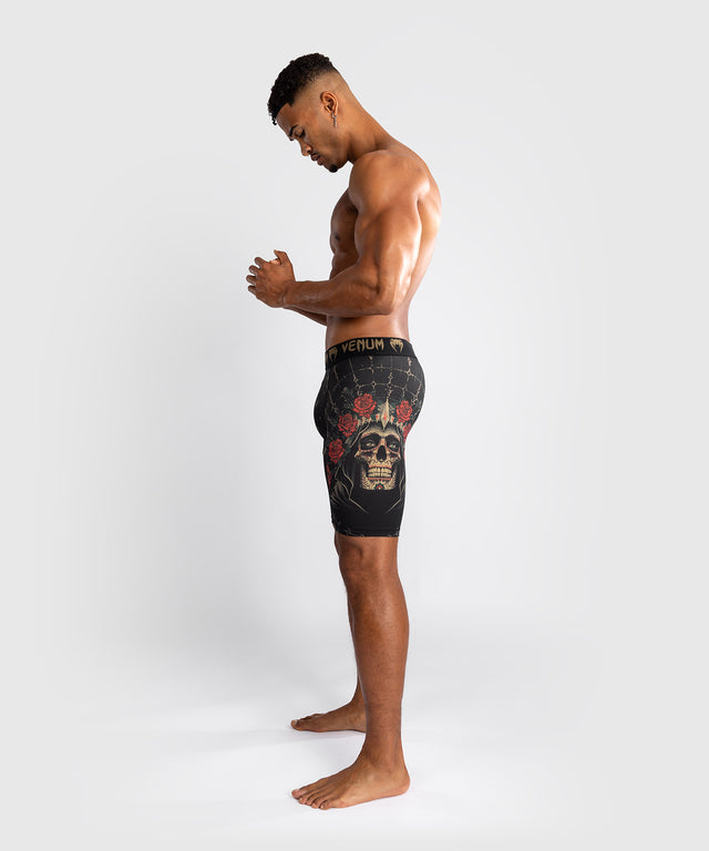 Venum Compression Shorts Santa Muerte 5.0 - Black/Gold