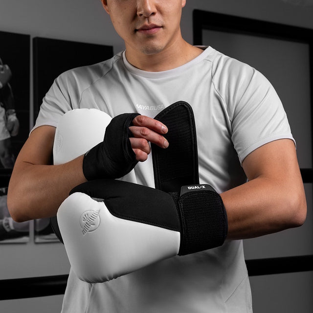 Luvas de boxe Hayabusa T360 – Branco/Preto